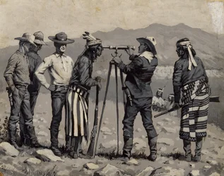 Regardant à travers le télescope, vers 1888